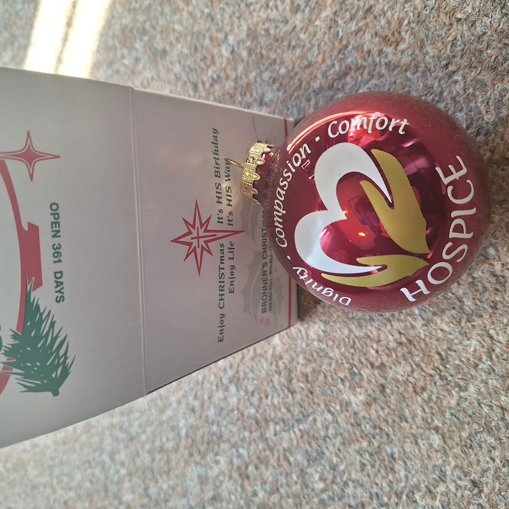 Red Hospice Christmas Ornament